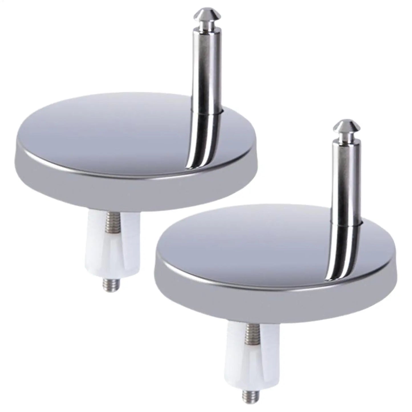 2-Pack Universal Toilet Seat Hinges – Stainless Steel Top Fix
