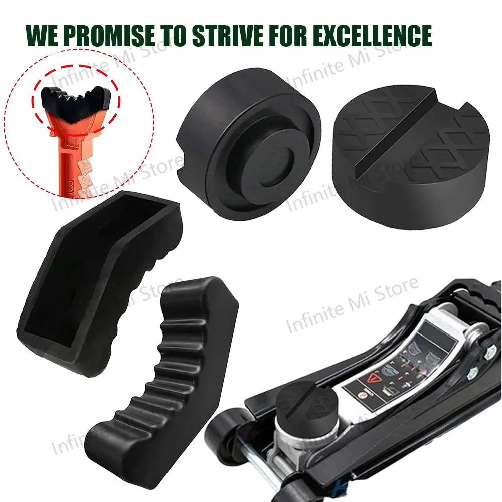 Car Slotted Lift Jack Stand Rubber Pad Floor Adapter Frame Rail Pinch Lifting Universal Repair Tools Safety Grip Pads 3Ton 6Ton Peaceful Pleasures Health and Wellness