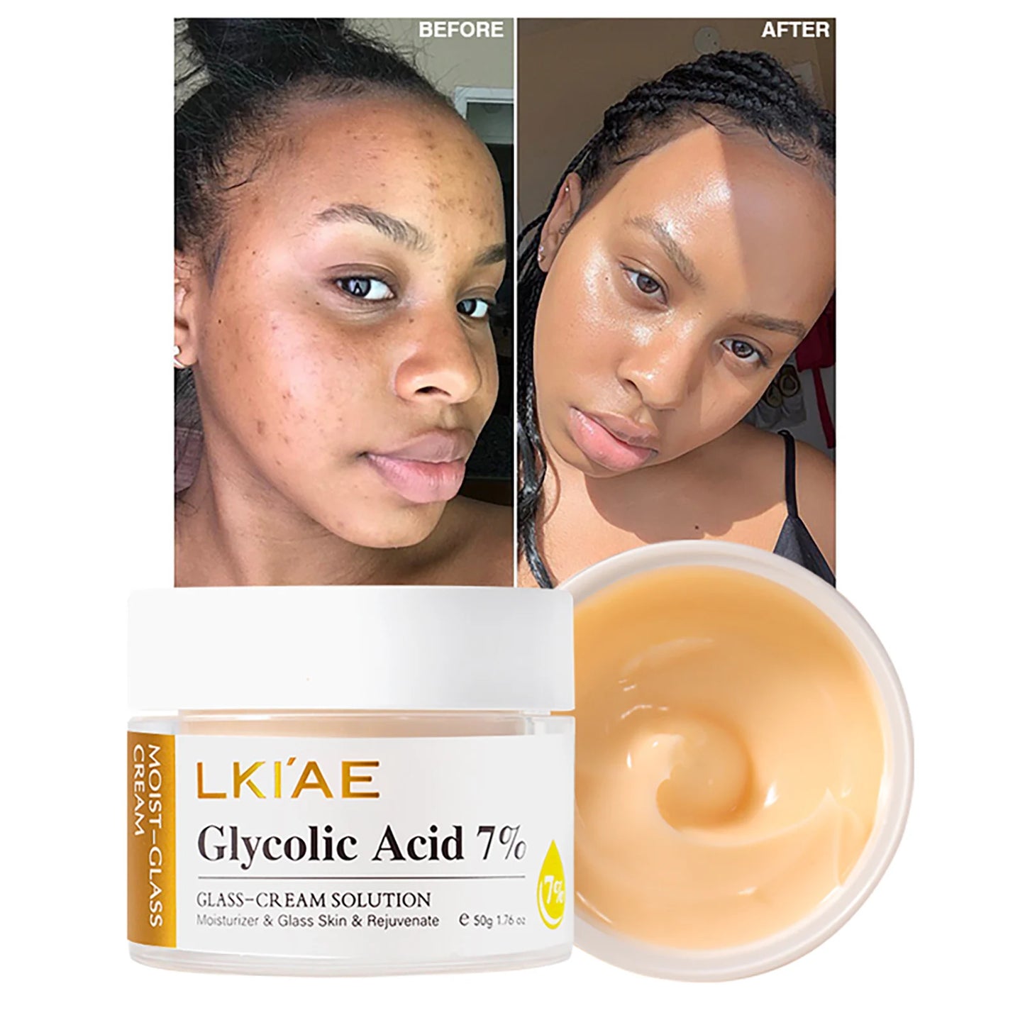 AILKE Brightening Face Cream | Glycolic Acid & Hyaluronic Acid