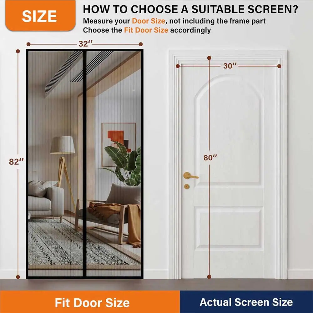 1/3/5pcs Magnetic Screen Door Self Sealing Hands Free Mesh Partition Keeps Bugs Out Pets and Kids Friendly Pending Keep Close Peaceful Pleasures Health and Wellness