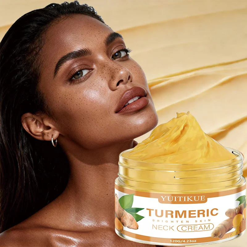 YUITIKUE Turmeric Neck Cream Brightening Hydrating Firming Tightening Smoothing Neck Skin Care Cream 120g Peaceful Pleasures Health and Wellness