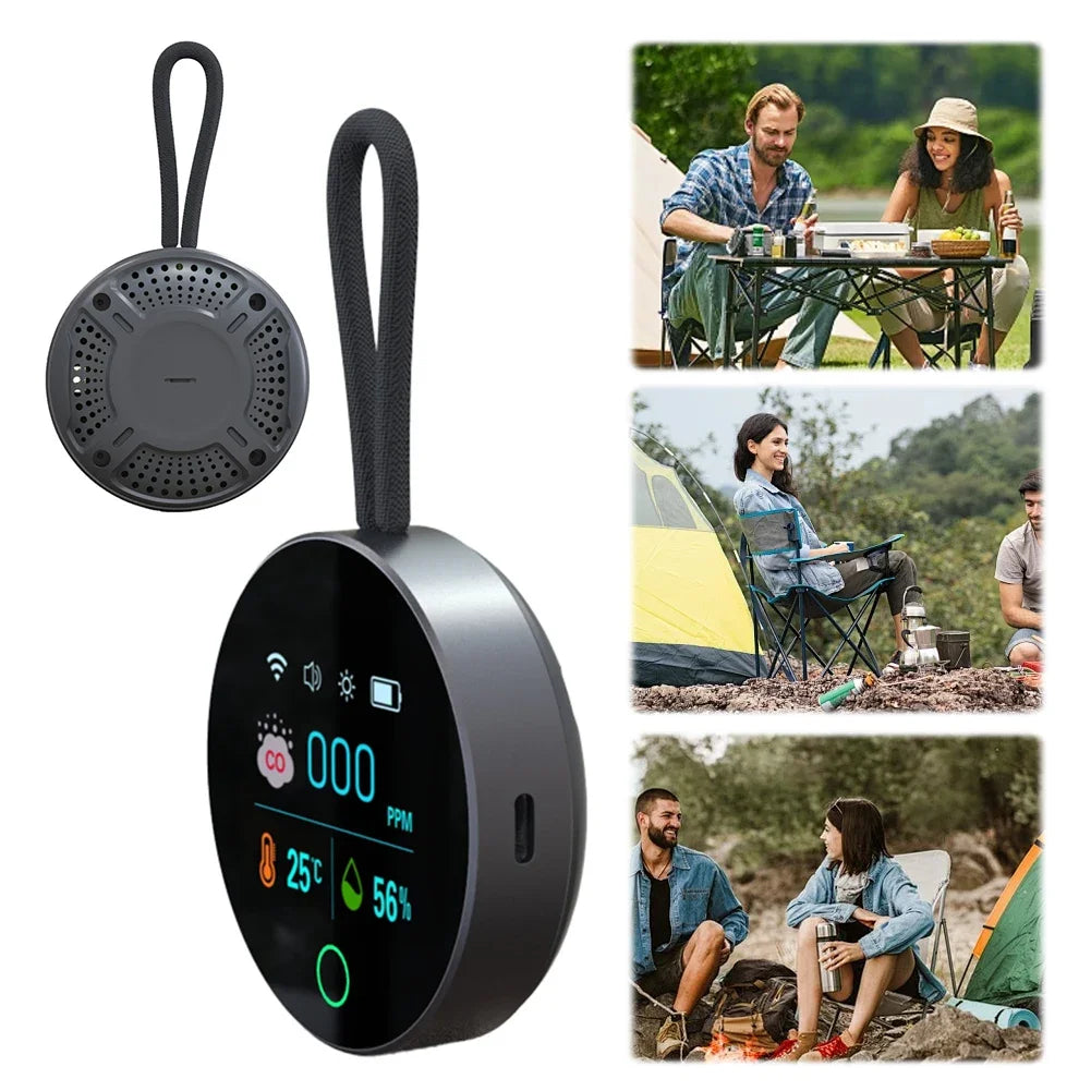 3-in-1 Carbon Monoxide Detector – CO, Temp & Humidity Monitor Peaceful Pleasures Health and Wellness