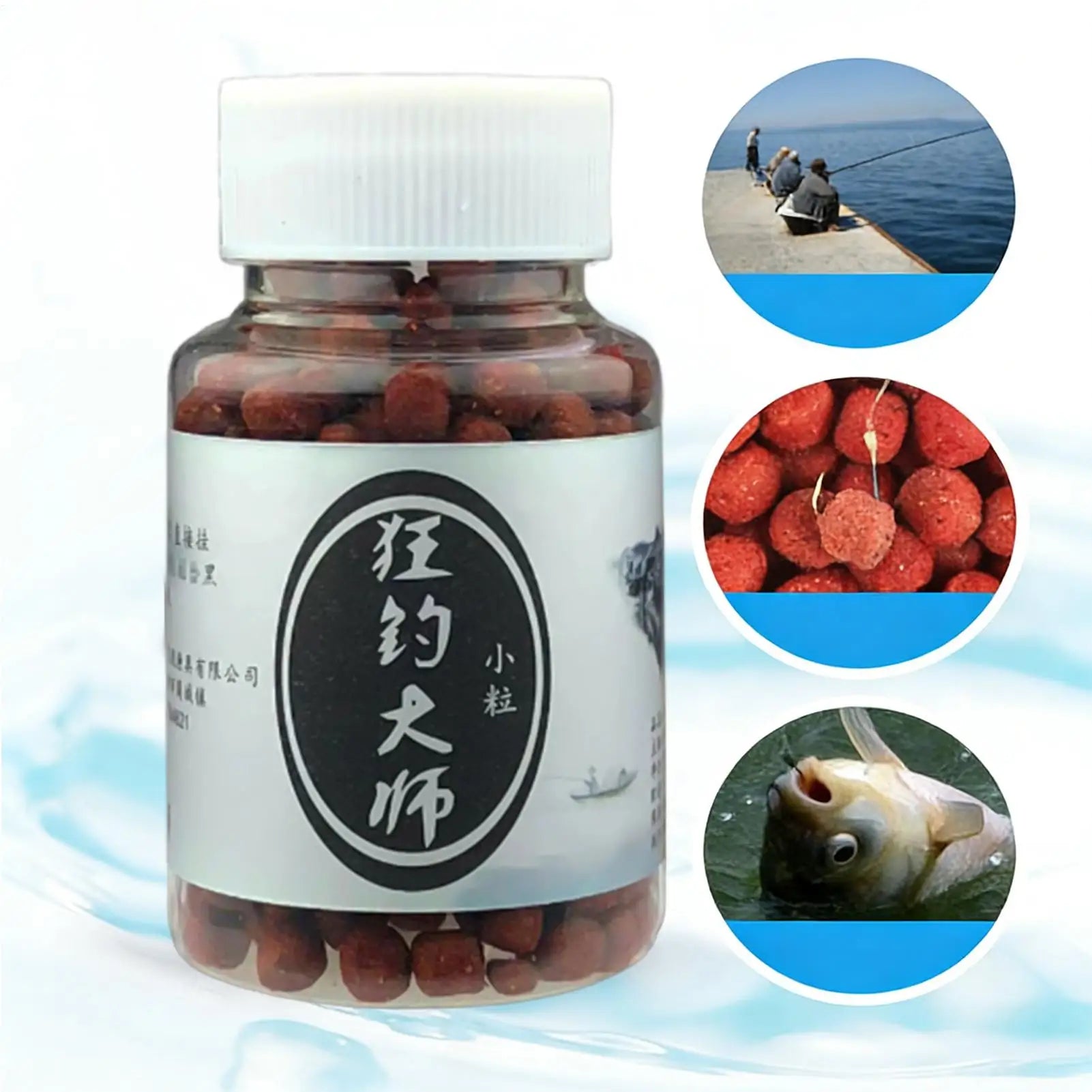 Concentrated Carp Fishing Bait Additive Fish Attractant for Freshwater Lakes Rivers, Crucian Grass Carp Herring Snapper Peaceful Pleasures Health and Wellness
