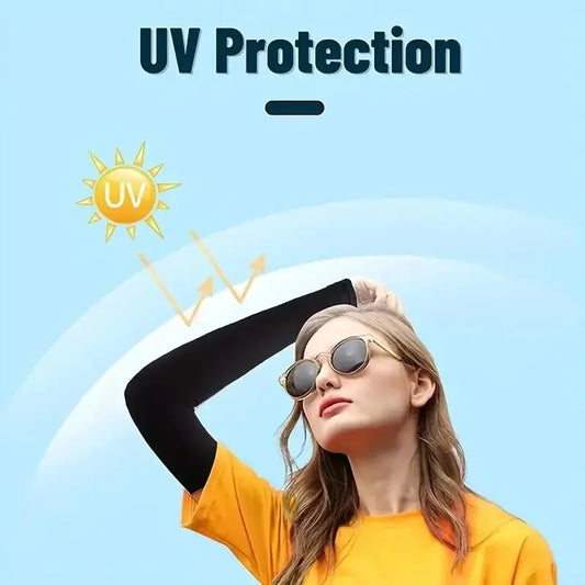 Ice Silk Cooling Arm Sleeves – UV Sun Protection | Outdoor Sports Cooling Arm Sleeves Peaceful Pleasures Health and Wellness