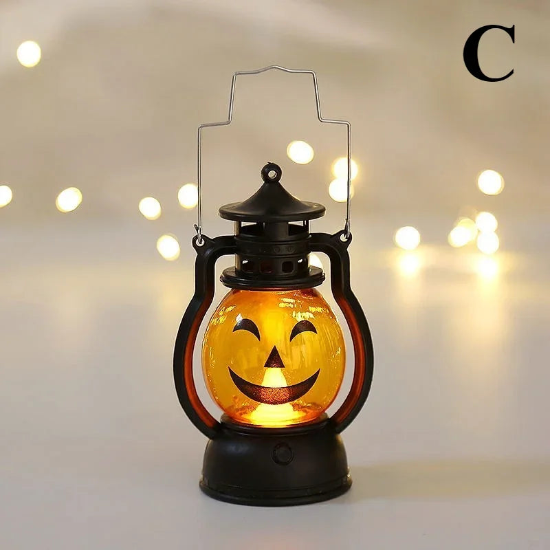 Halloween LED Pumpkin Ghost Skull Lamp – Party & Haunted House Decor