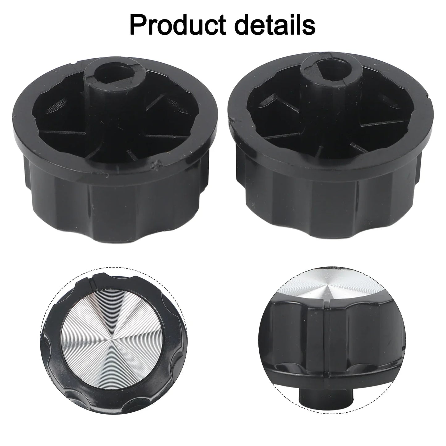 2-Pack D-Type Timer Switch Knob for Air Fryer Oven & Cooker