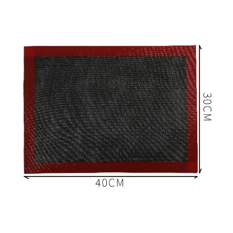 Baking Grill Mat 30X40cm Baking Tray Breathable Anti stick BBQ Cookie Bread Baking Pad Oven Microwave High Temperature Baking Peaceful Pleasures Health and Wellness 1pc