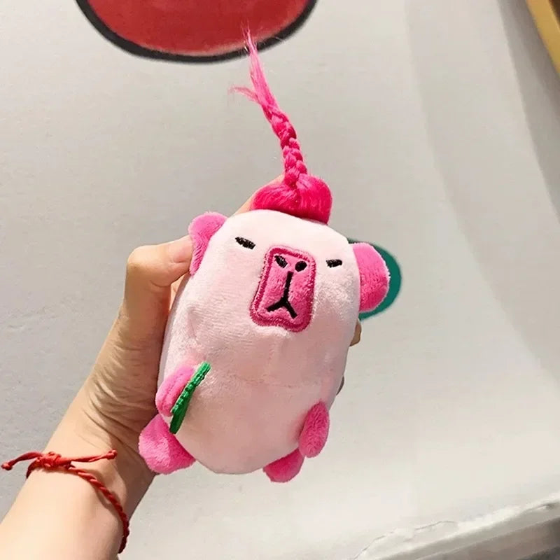 Kawaii Capybara Plush Keychain Bag Charm Pendant – Cute Gift