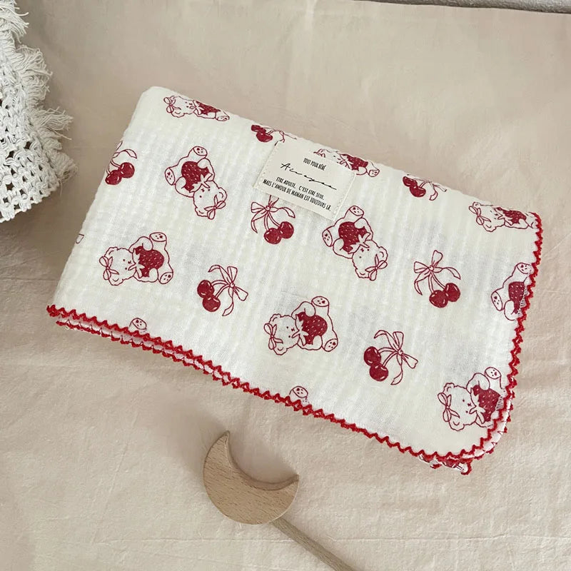 Baby Muslin Swaddle Blanket | 2-Layer Cotton & Bamboo Gauze Baby Swaddle Blanket Peaceful Pleasures Health and Wellness 27 2Layer 90x110cm