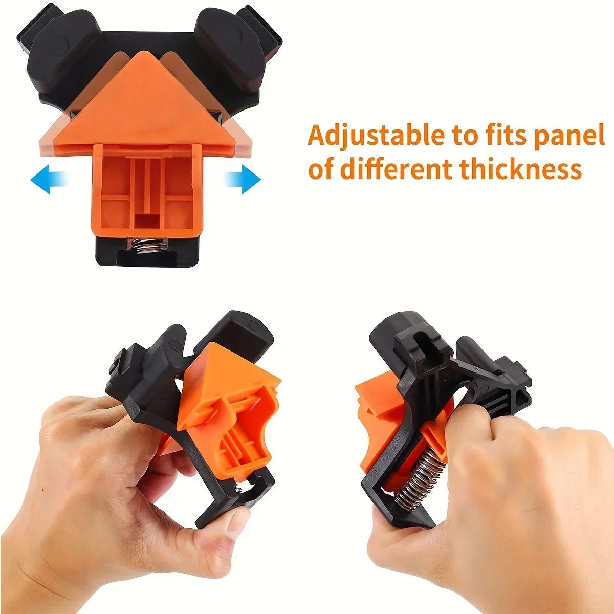 2pcs 90 Degree Corner Clamps For Woodworking, Fast Adjustable Quick Spring Loaded Woodworking Clamps,Cabinets,Photo Framing Peaceful Pleasures Health and Wellness