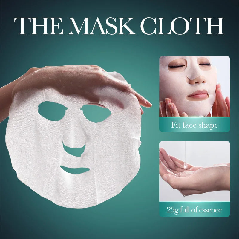 Hyaluronic Acid Face Mask – Anti-Aging & Moisturizing, 5 Pack