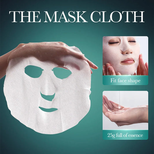 Hyaluronic Acid Face Mask – Anti-Aging & Moisturizing, 5 Pack Hydrating Sheet Mask Peaceful Pleasures Health and Wellness