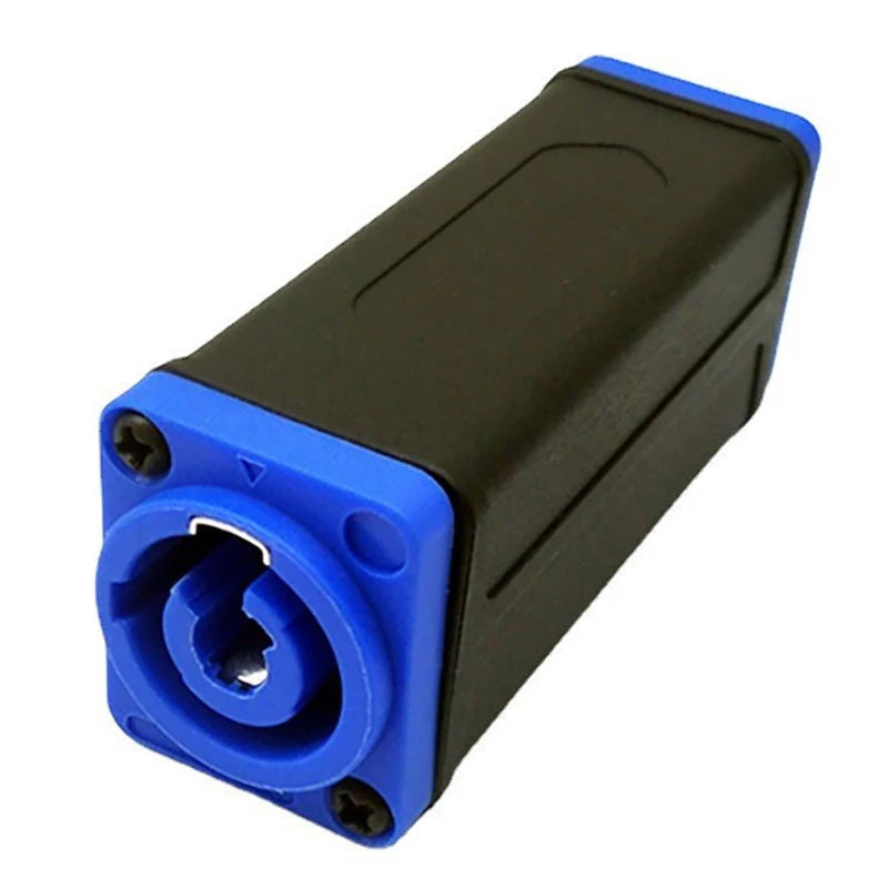 New 1Pc LED PowerCon AC Coupler Adapter Extender Connector Speakon Panel Mount Straight Adapter Blue White Peaceful Pleasures Health and Wellness