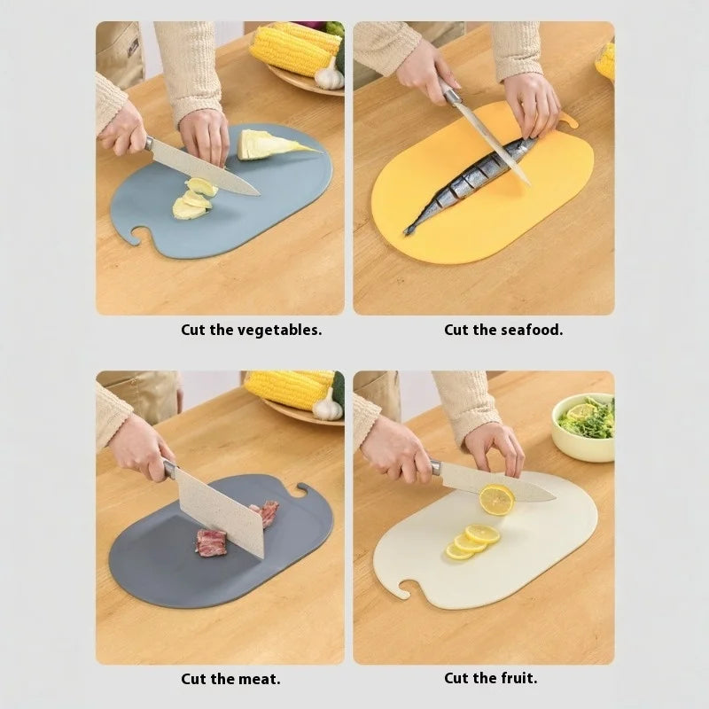 Hot TPU Cutting Board, Antibacterial and Mildew Resistant, Kitchen Double-sided Cutting Board, Wall Mounted Meat Cutting Board Peaceful Pleasures Health and Wellness