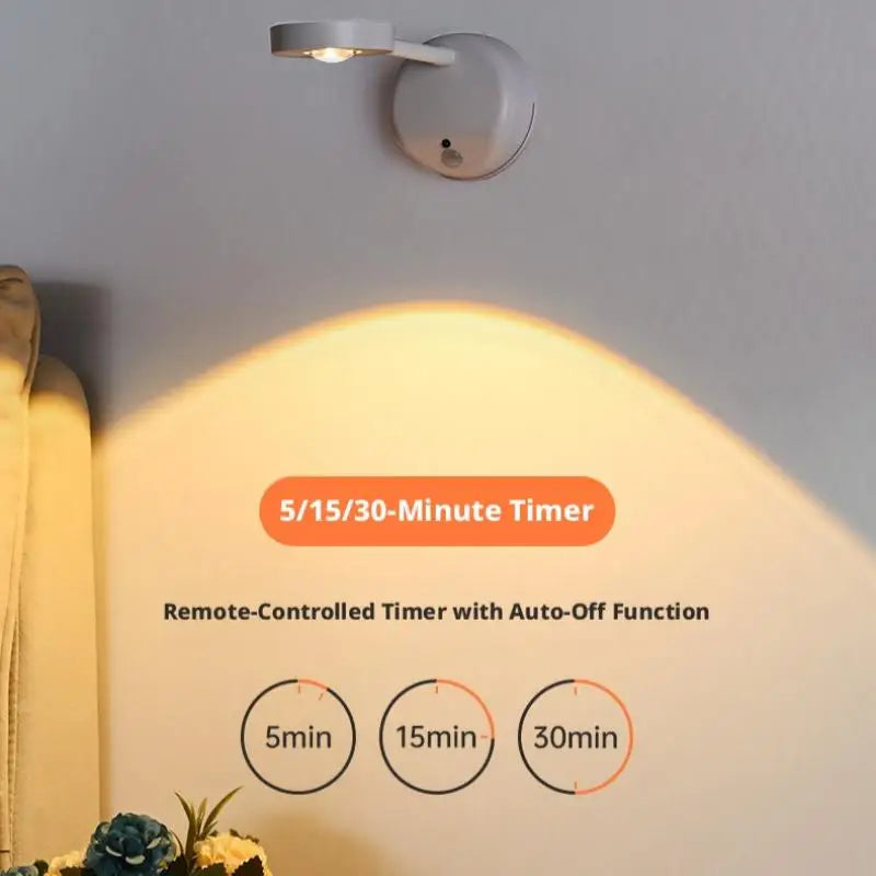 Rechargeable LED Wall Spotlight – Motion Sensor & Remote Control