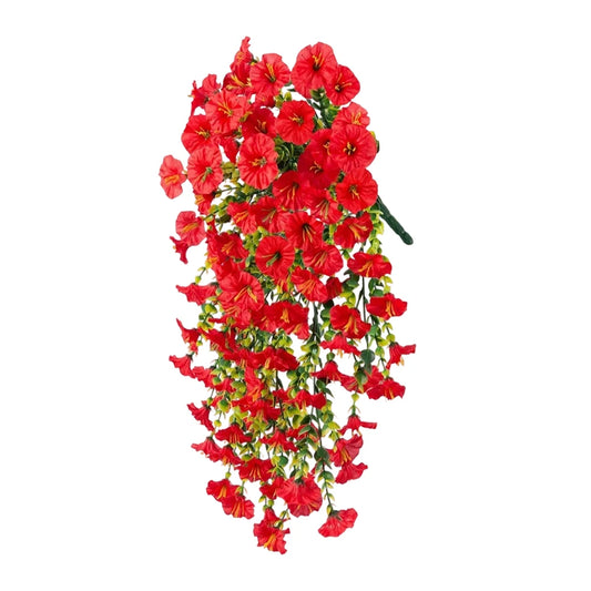 Artificial Hanging Morning Glory Flower Vine Outdoor Garden Porches Peaceful Pleasures Health and Wellness 1