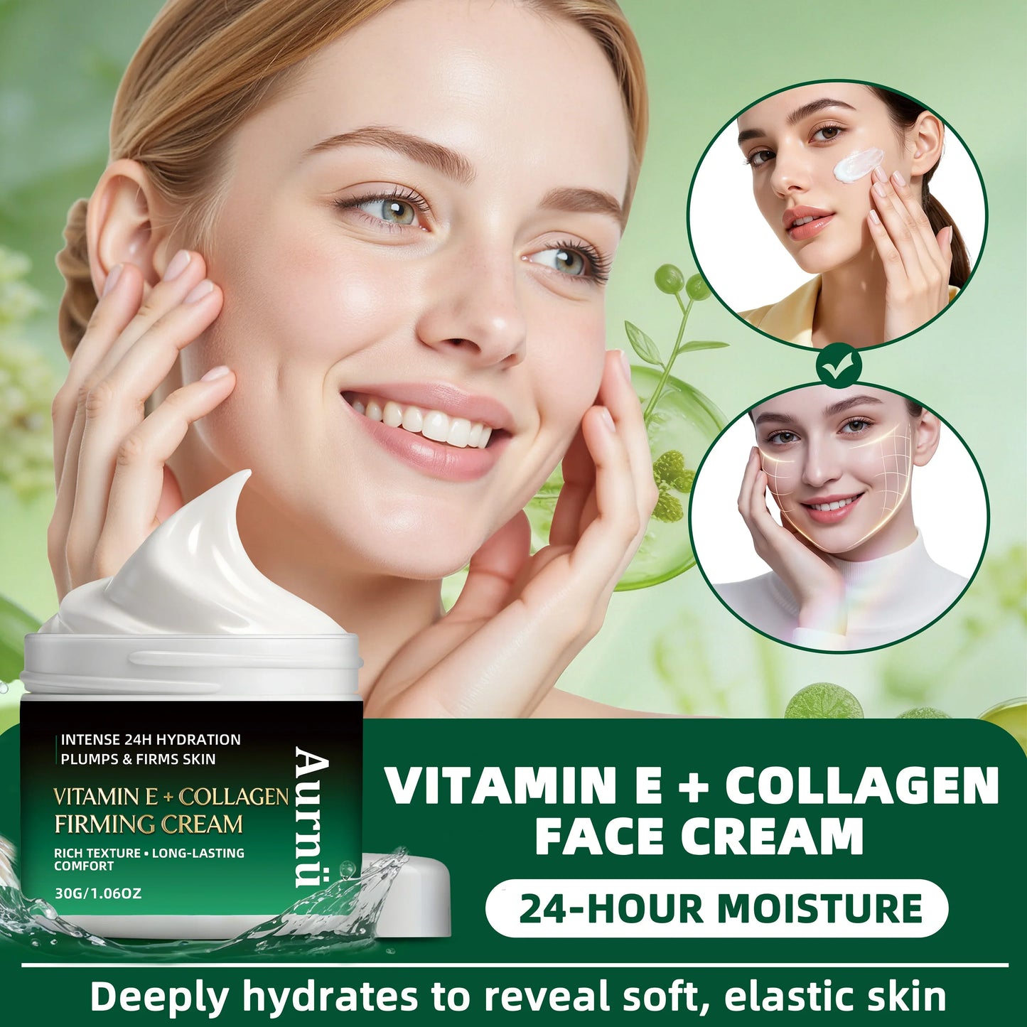 Aurnü Vitamin E Collagen Firming & Hydrating Face Cream