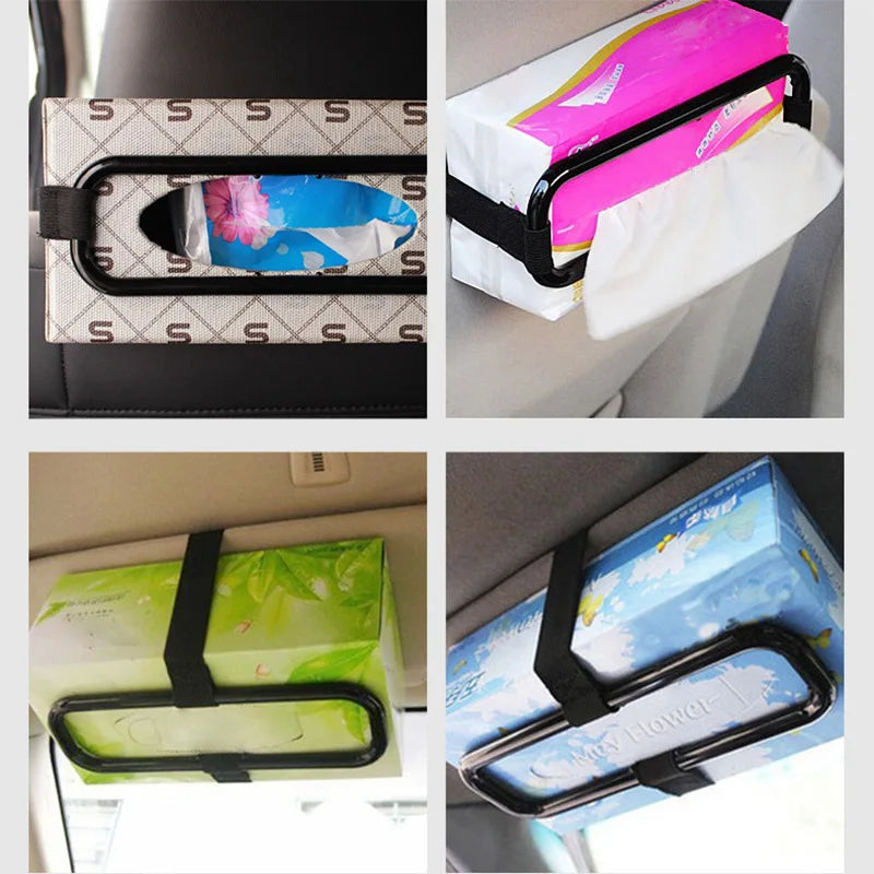 Car Sun Visor Tissue Holder Car Interior Hanging Tissue Box Holder Car Tissue Holder Seat Back Napkin Box Car Accessories Peaceful Pleasures Health and Wellness
