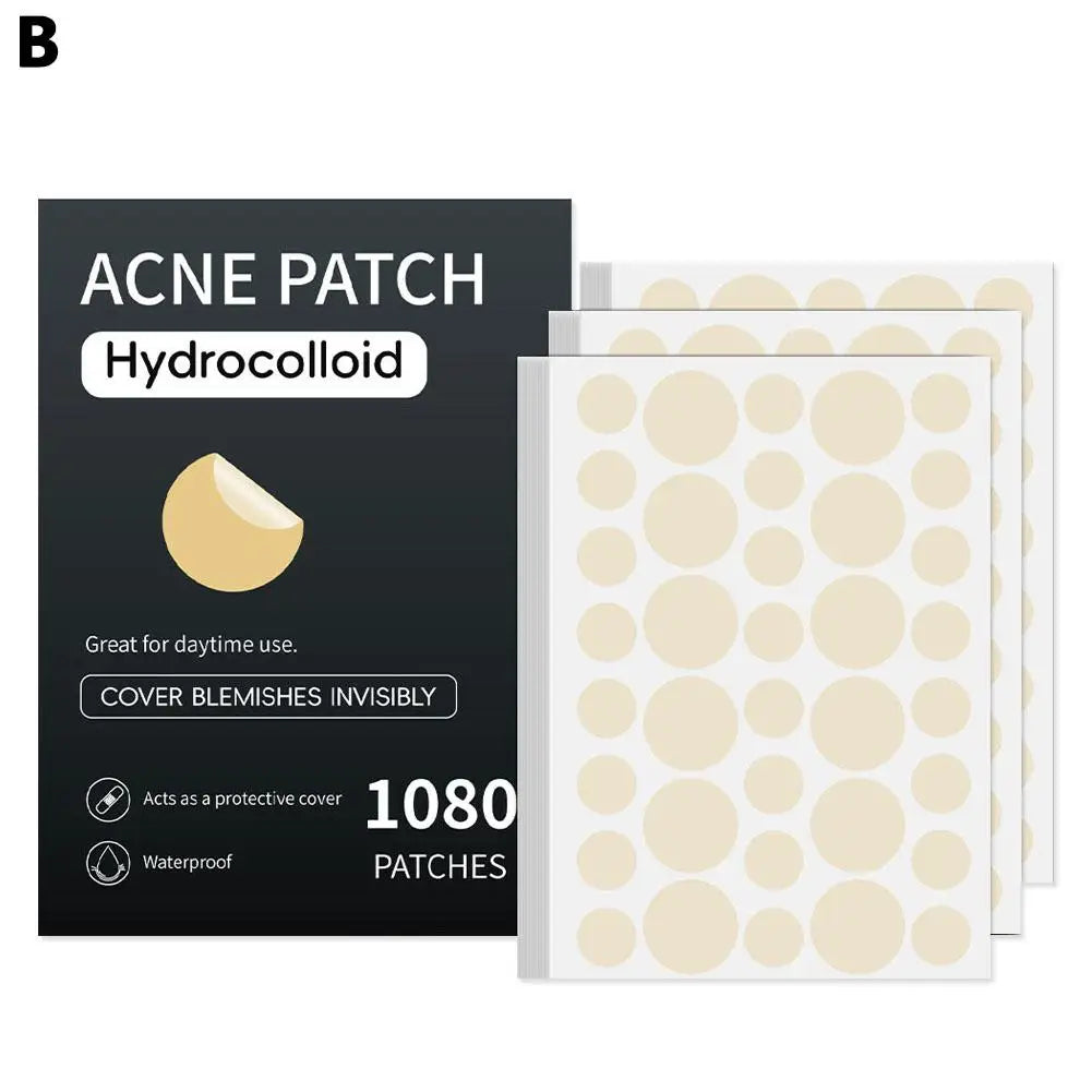 Hydrocolloid Invisible Pimple Patches – Bulk Acne Stickers for Spots & Blemishes (360/720/1080 Count) Peaceful Pleasures Health and Wellness B