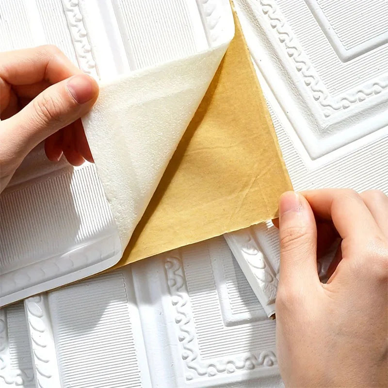 3D Peel & Stick Wall Panels – Self-Adhesive Moisture-Proof Tiles