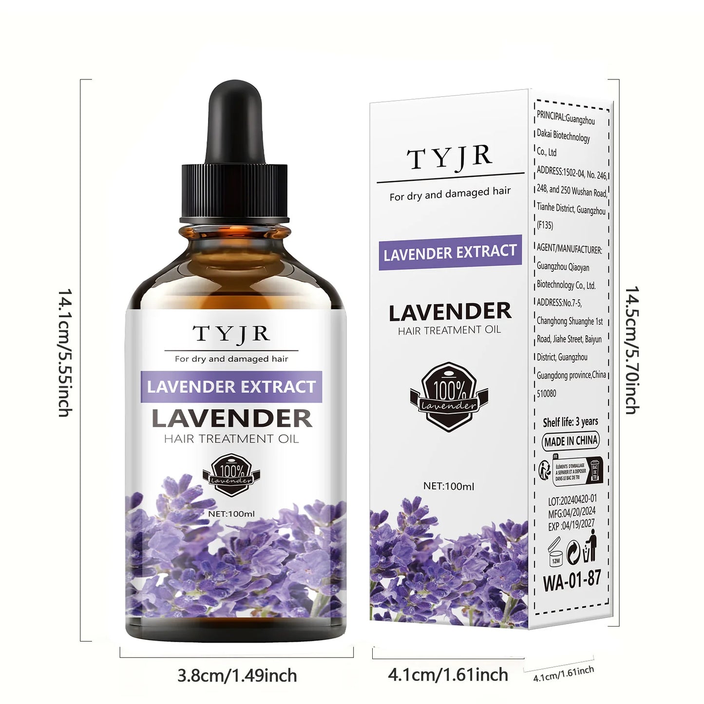 Pure Lavender Essential Oil – Skin, Massage, Hair & Diffuser