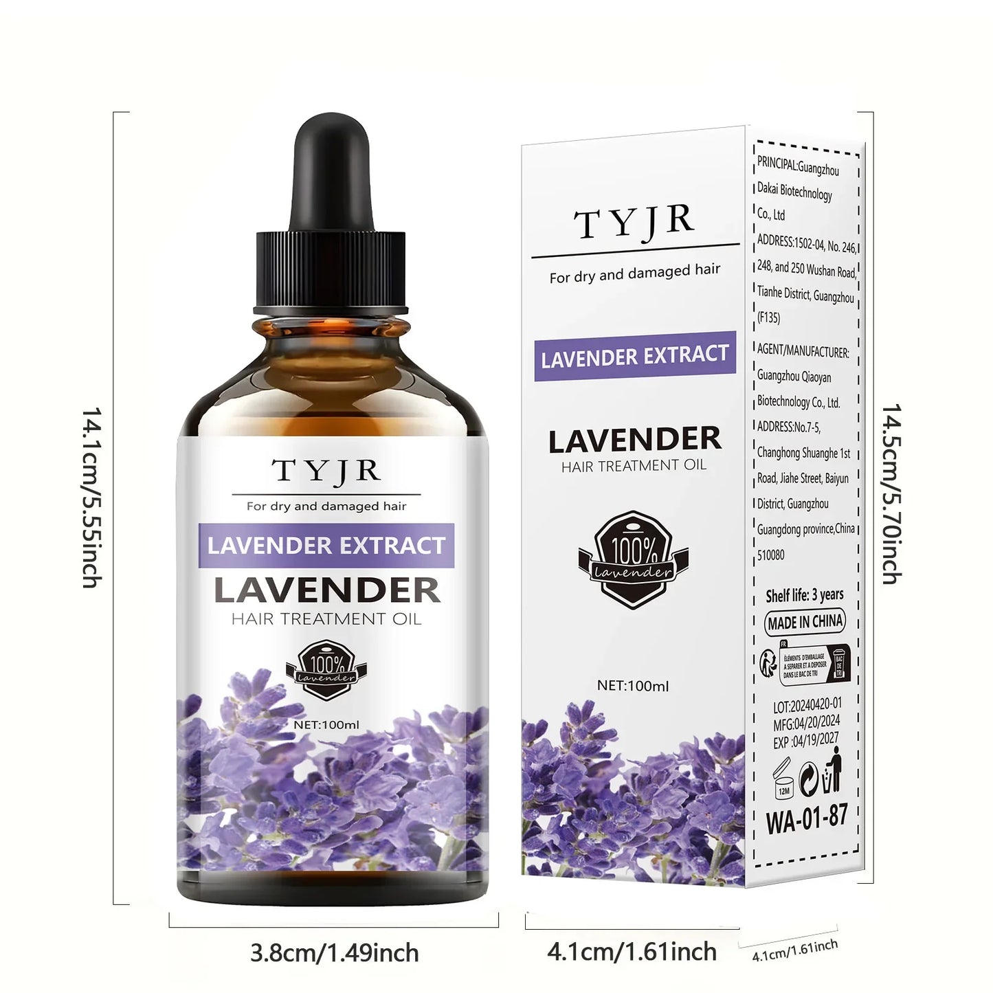Pure Lavender Essential Oil – Skin, Hair, Massage & Diffuser