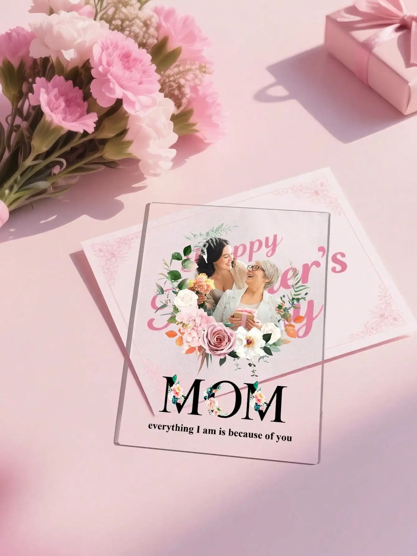 Custom Acrylic Plaque | Personalized Photo & Quote Gift for Mom Dad