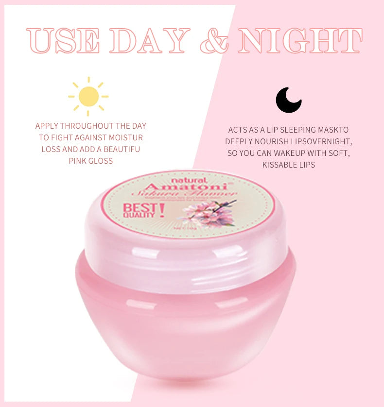Sleeping lip mask gift box 10g×6PCS lip balm set moisturizes lips, smoothes, and is a universal in the morning and evening Peaceful Pleasures Health and Wellness