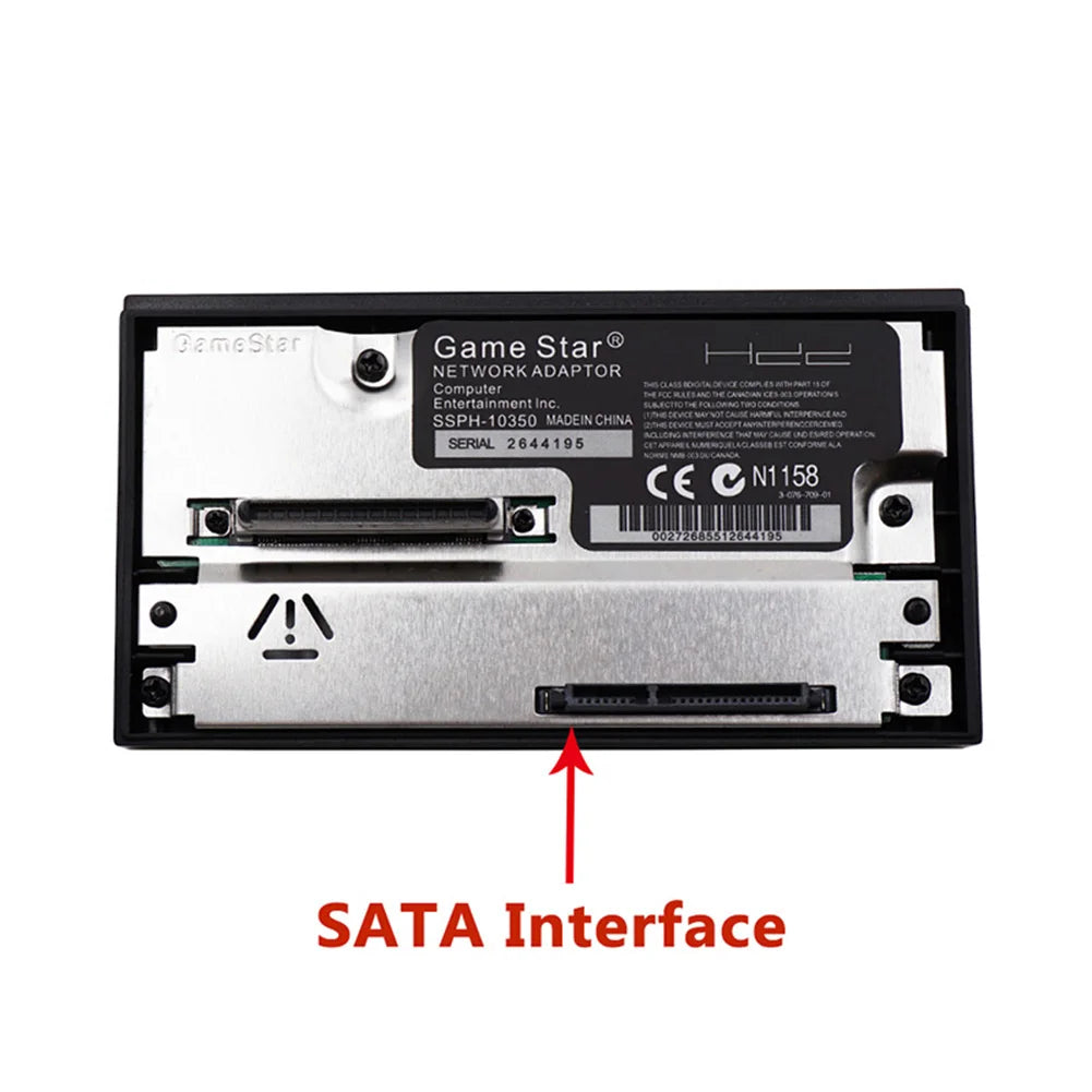 Portable Network Card Adapter SATA Interface Universal Game Console Adapter 2.5/3.5 Inch SATA HDD Gaming Accessories for PS2 Peaceful Pleasures Health and Wellness