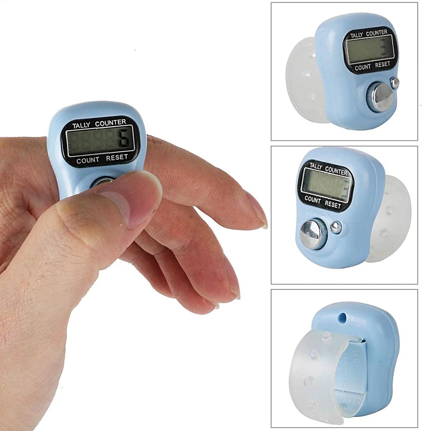 Mini LED Electronic Finger Counter Ring Tally Clicker
