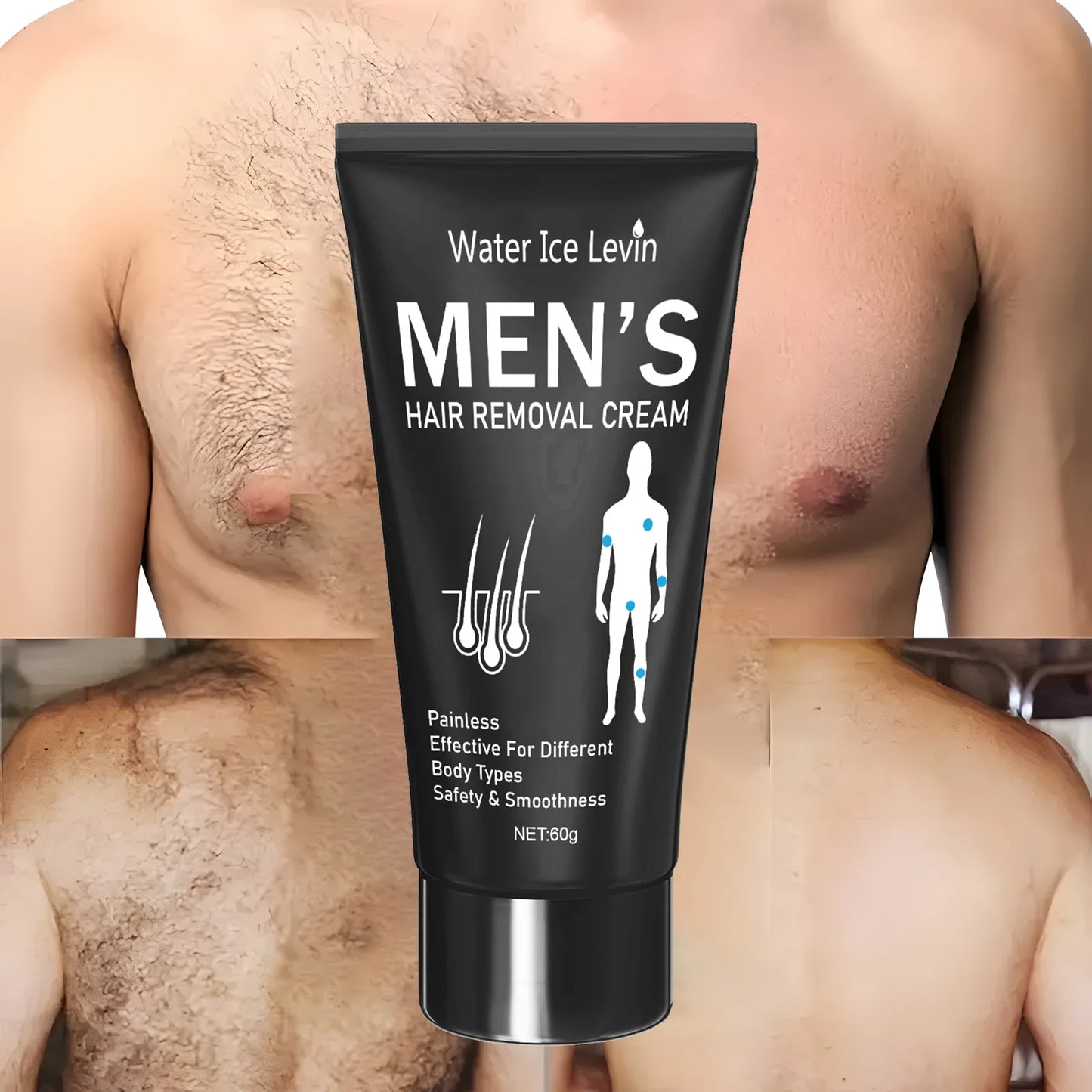 Hair Removal Cream for Men & Women – Smooth Silky Skin 60g