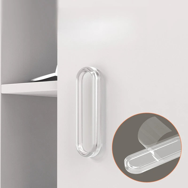 Self-Adhesive Transparent Pull Knob – No-Drill Cabinet Handle