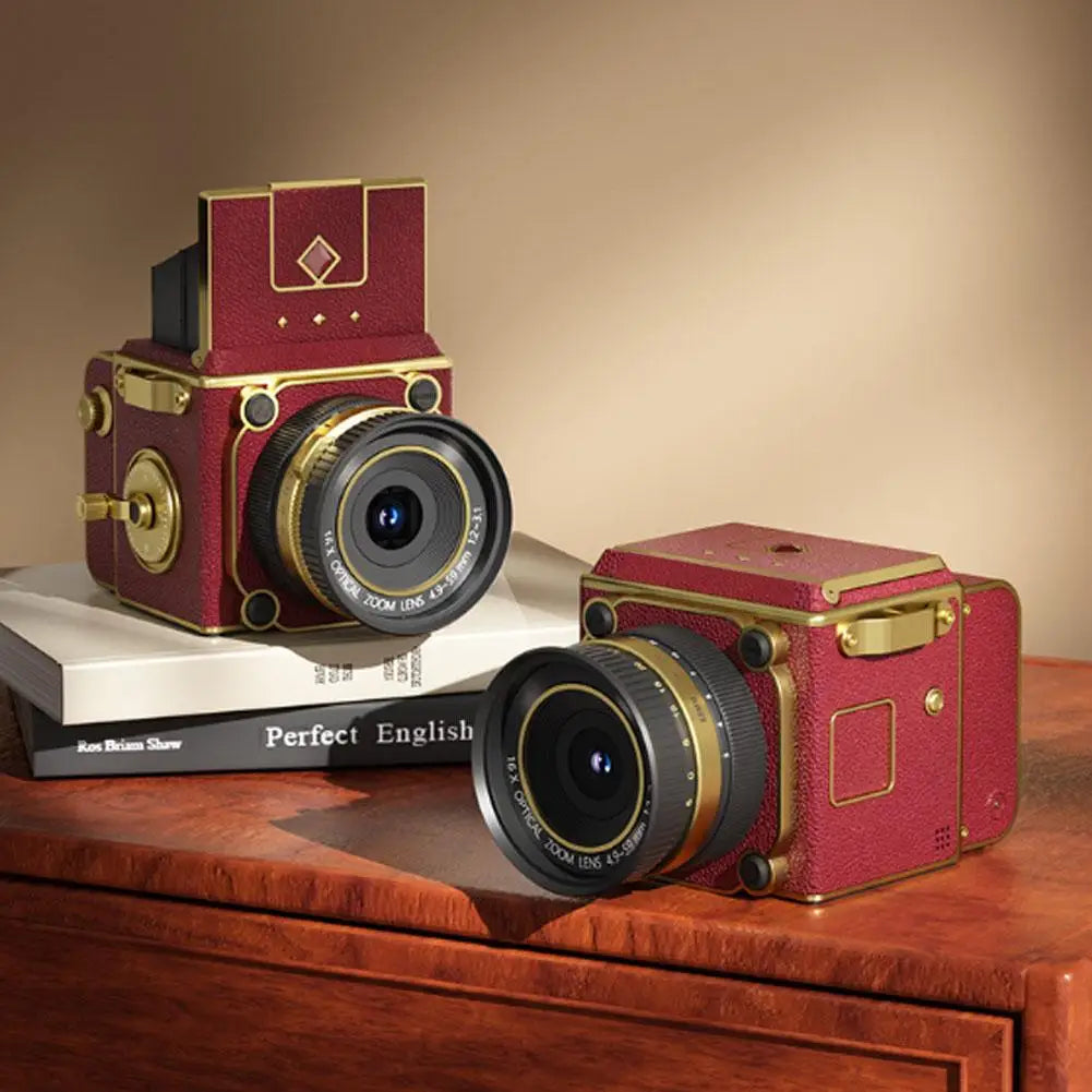 Retro 4K CCD Digital Camera – Dual-Lens Compact Vintage Style