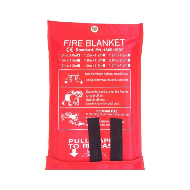 Portable Glass Fiber Fire Blanket – Kitchen & Home Safety