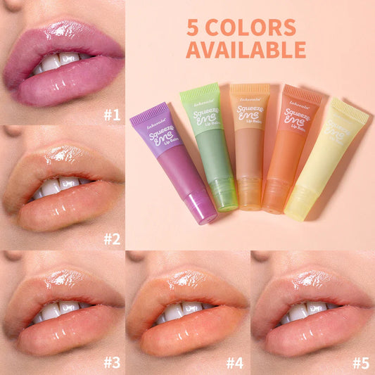 Hydrating Lip Gloss with Hyaluronic Acid | Sheer Strawberry Balm Tinted Lip Gloss Oasis Select