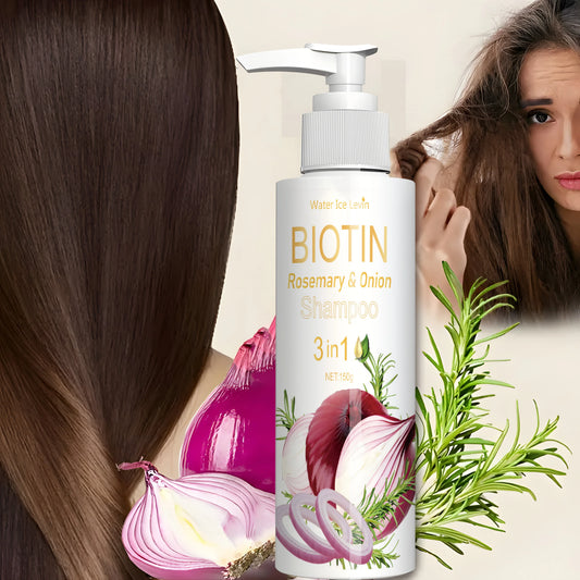 Biotin Rosemary & Onion 3-in-1 Thickening Shampoo | Hair Care Thickening Shampoo Peaceful Pleasures Health and Wellness