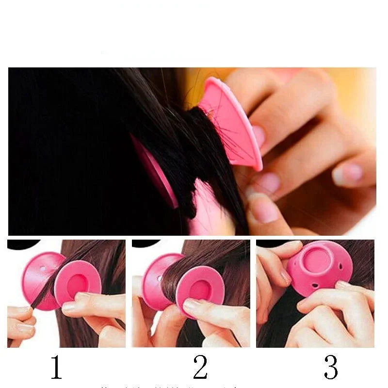 20/set Soft Rubber Hair Care Rollers Silicone Hair Curler No Heat No Clip Hair Curling Styling DIY Tool for Curler Peaceful Pleasures Health and Wellness