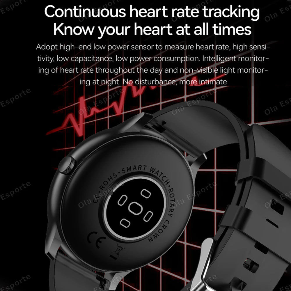 Smart Watch Women Men Full Touch Screen Bluetooth Call Smartwatch Waterproof Sports Fitness Tracker Watches for Android iOS New Peaceful Pleasures Health and Wellness