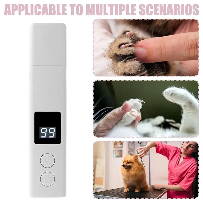 Rechargeable Quiet Electric Pet Nail Grinder for Dogs & Cats