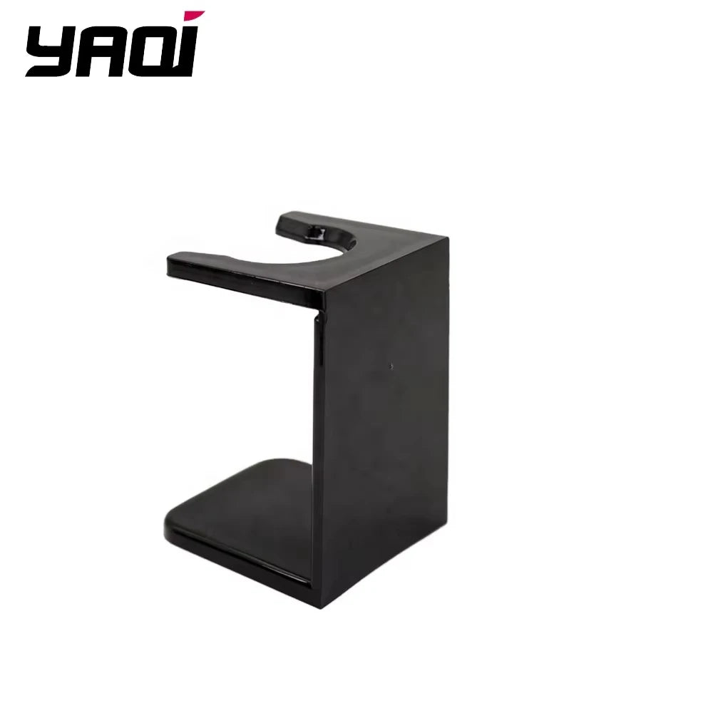 2026 YAQI Black Acrylic Men's Shaving Brush And Razor Stand for Bathroom Accessories Grooming Organizer Peaceful Pleasures Health and Wellness PS1701