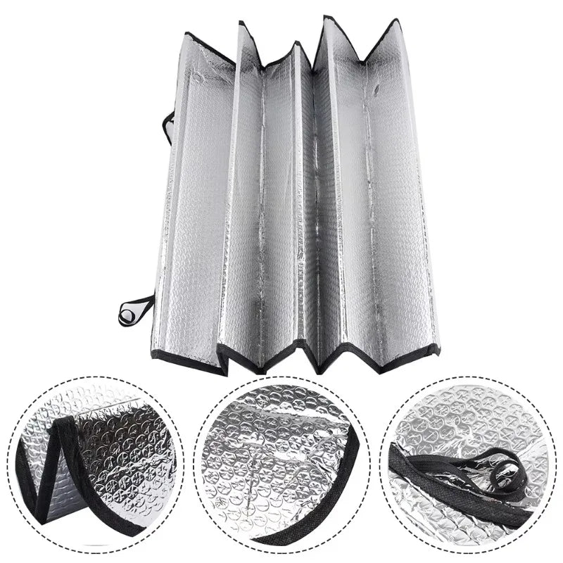 Foldable Car Windshield Sunshade UV & Heat Protection 140×70cm