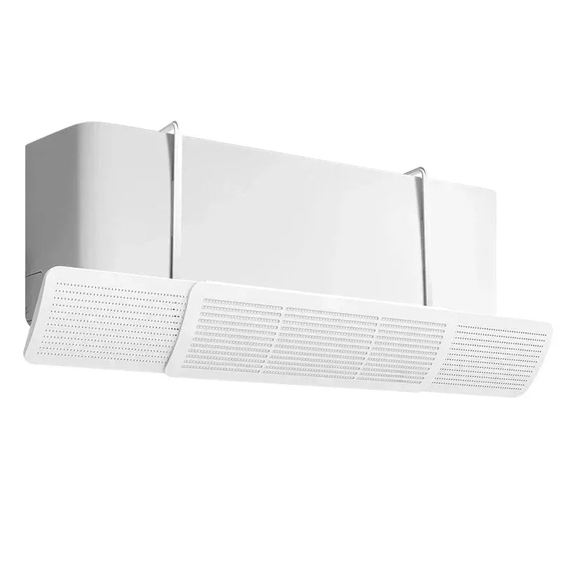 New Crescent AC Wind Shield Anti Direct Blowing Universal Wall Mounted Cover for Kids Nursery Room Protection Peaceful Pleasures Health and Wellness White