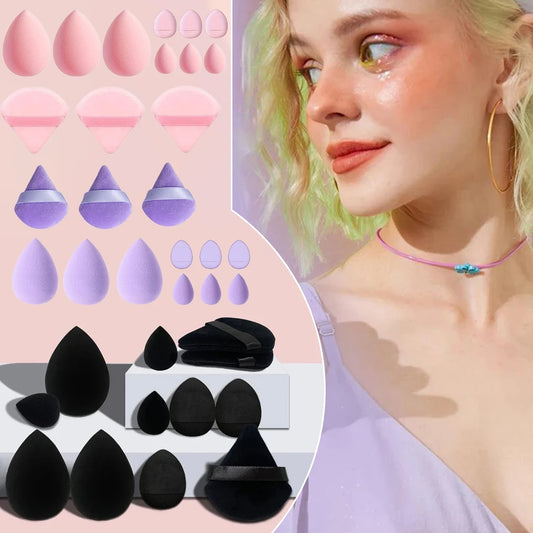 12pcs Makeup Tool Set Size Size Giant Soft Makeup Egg Makeup Powder Suitable for Base Makeup Corner Makeup Setting Novice Makeup Peaceful Pleasures Health and Wellness