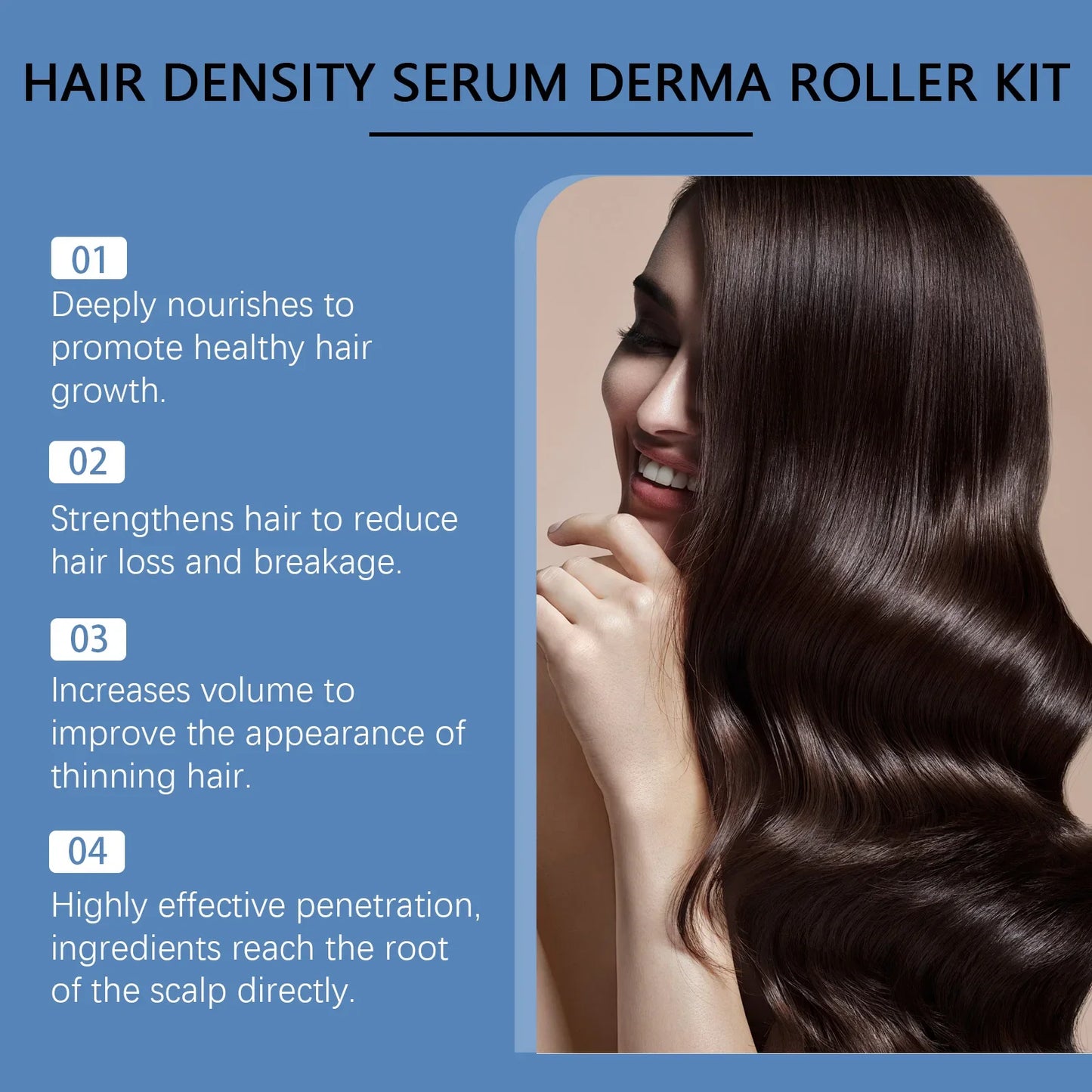 Hair Roller Kit with Nourishing Serum – Hydration & Strength