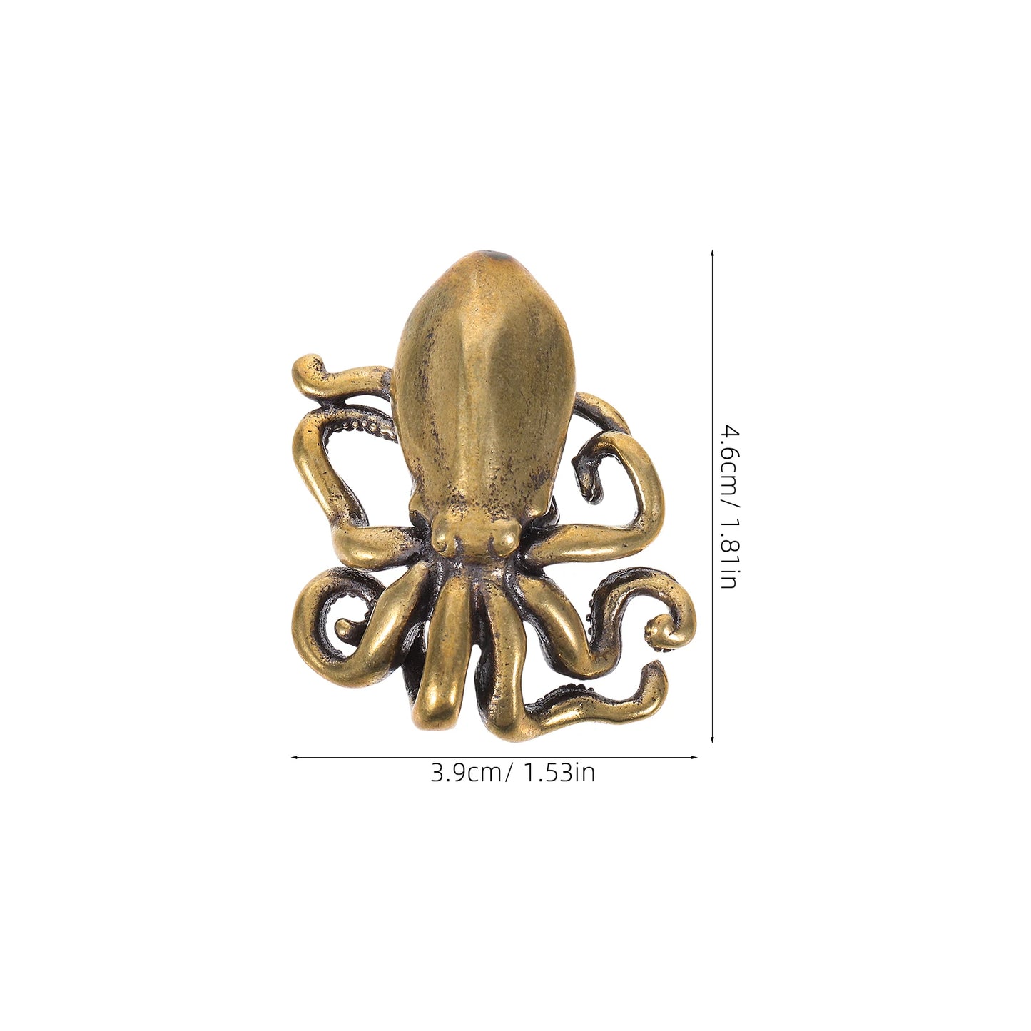 Octopus Shape Cabinet Knob Door Handle Furniture Pulls Decorative Cabinet Knob Steampunk Drawer Handles For Furniture Hardware Peaceful Pleasures Health and Wellness Light Brown