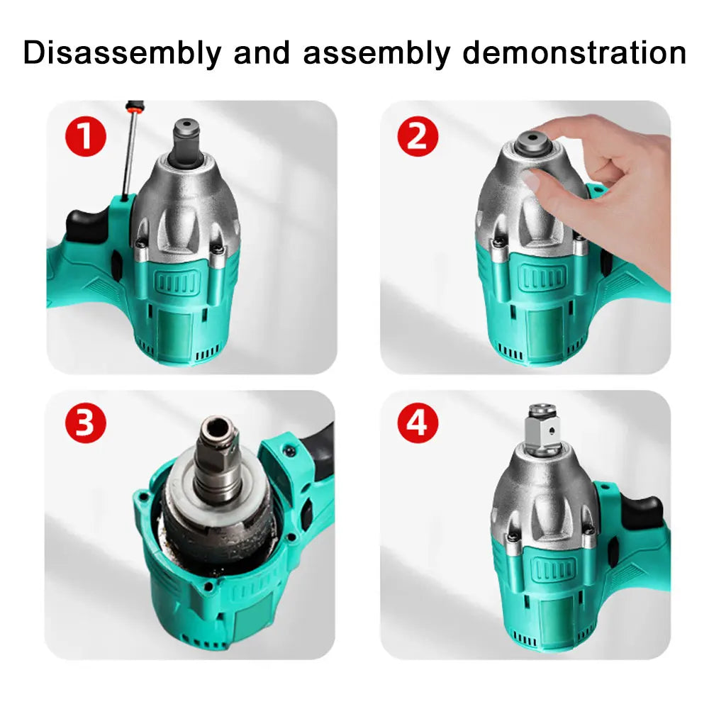 Electric Brushless Impact Wrench Shaft Accessories 18V Single Dual