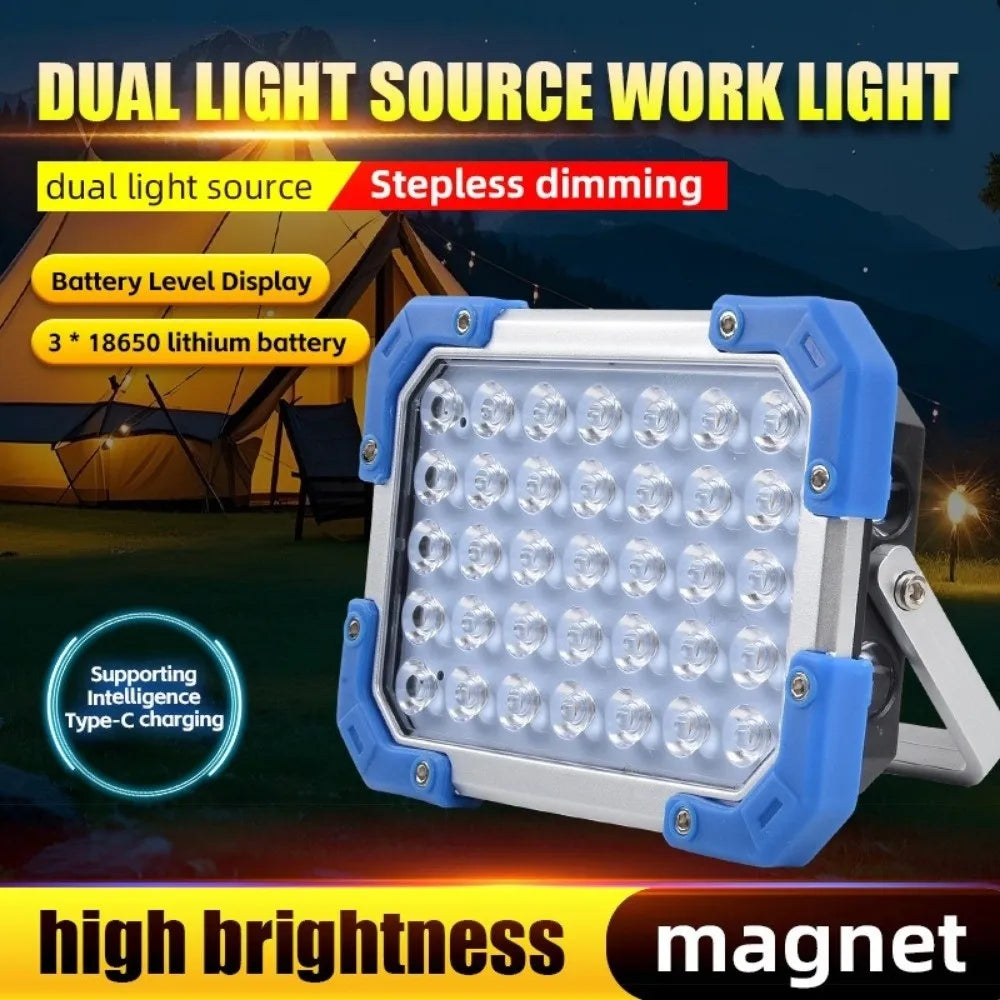 Portable Magnetic Camping Light | USB-C Rechargeable Waterproof