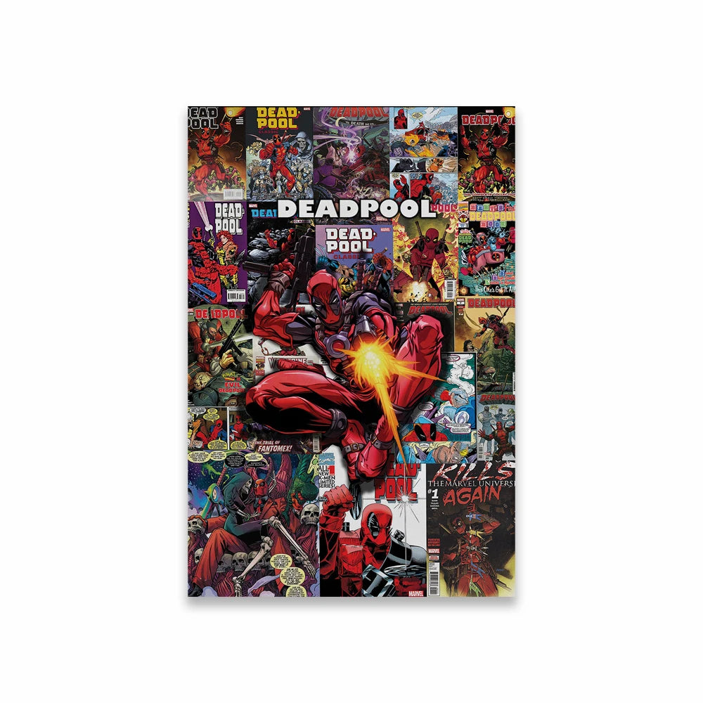 Deadpool Wolverine Poster Disney Movie Comic Art Prints Venom Canvas Painting Thor Wall Art Decor Artwork Home Room Decor Peaceful Pleasures Health and Wellness 2 20x30cm