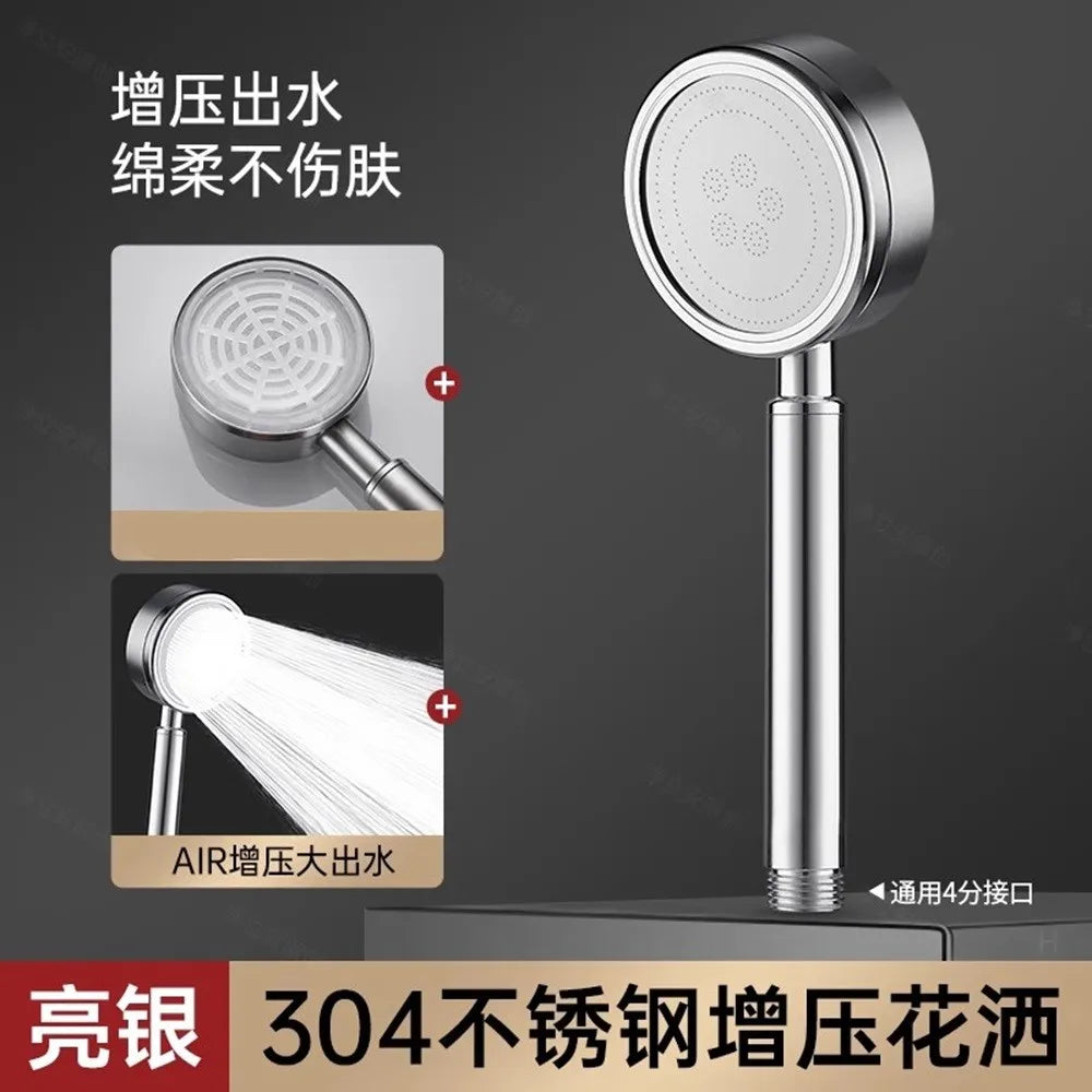 High Pressure Handheld Rainfall Shower Head – Water Saving