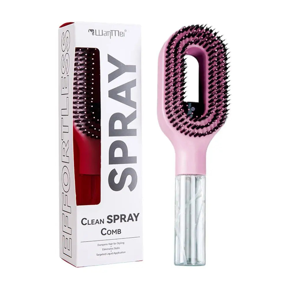 2-in-1 Spray Bottle Detangling Hairbrush | Anti-Static Comb